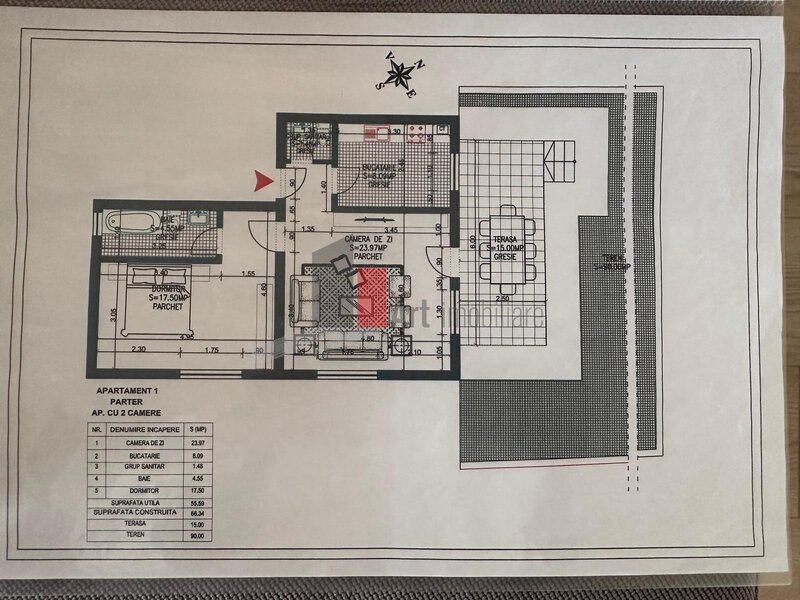 Ilfov Apartament 2 camere si curte proprie